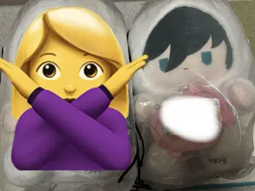 블루 록 중국 한정판 굿즈 풍선 난난 별 화이트 토끼 이토시 린
