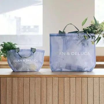 DEAN &DELUCA 메쉬 토트백 세트 라일락 S L