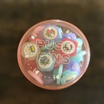 쇼와 레트로 팬시 캐릭터 푸시 핑
