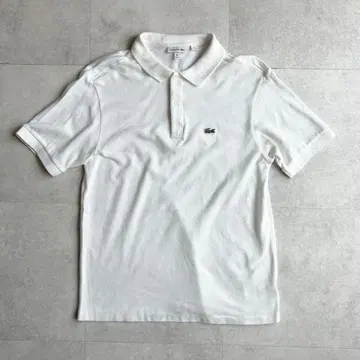 LACOSTE 라코스테 화이트 피케 셔츠 16 사이즈