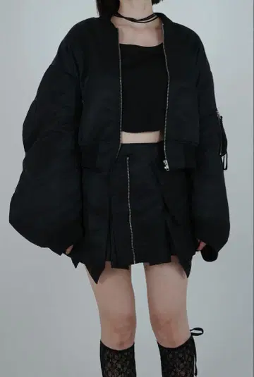 esio Nylon MA-1 skirt