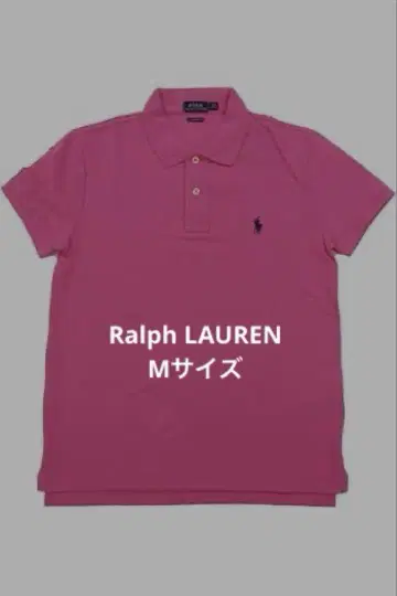 Ralph Lauren 랄프 로렌 로고 자수 반팔 폴로 짙은 핑크