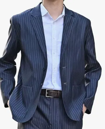 스트라이프 스트레치 트윌 자켓 L