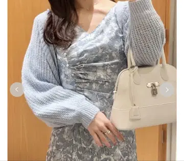 스나이델 SNIDEL 로우 게이지 가디건 SAX