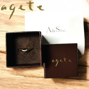 agete 골드 반지 다이아몬드 9호