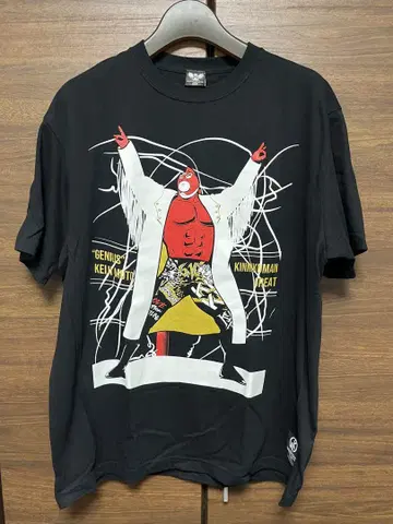 무토 케이지 은퇴 기념 근육맨 콜라보 티셔츠 XL