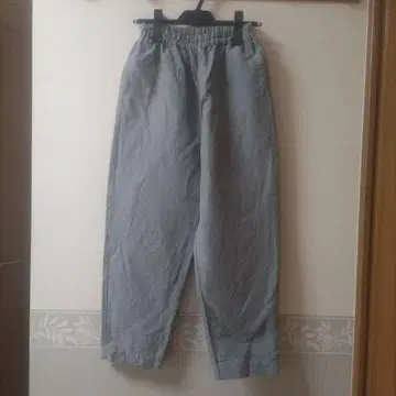 나카가와 마사시치 상점  반슈 직물의 고밀도 테이퍼드 팬츠  청자색