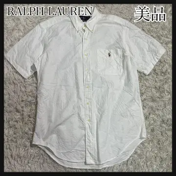 [새상품급] Ralph Lauren 반팔 화이트 옥스퍼드 셔츠