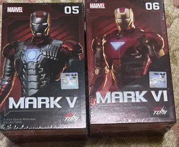 ZD TOYS 4인치 아이언맨 MARK 5/ MARK 6 세트