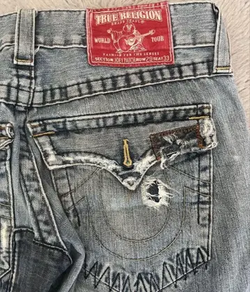 TRUE RELIGION 패치워크 데님 29/33