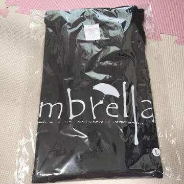 umbrella 심플 로고 티셔츠 블랙 L 사이즈 미개봉