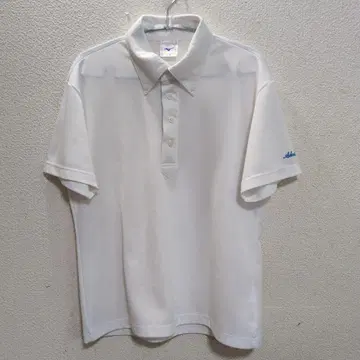 요코하마 상과 대학 고등학교 화이트 피케 셔츠 M 사이즈