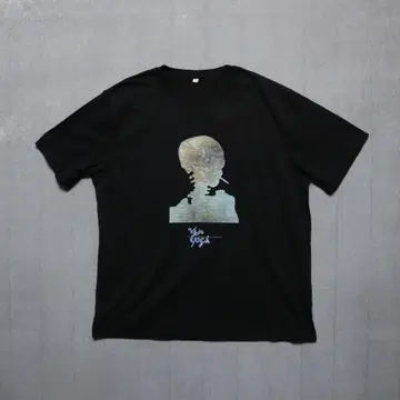 남성용 XL [A 상품] 미국 구제 의류 고흐 티셔츠 블랙 2006