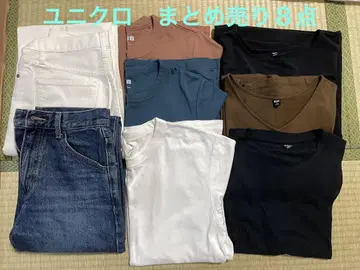 반팔 티셔츠와 데님 팬츠 세트