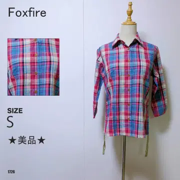 Foxfire 체크 셔츠 긴팔 S 사이즈 아웃도어 트레킹 새상품급
