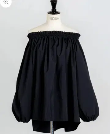 liten 리텐 셔링 블라우스 블랙 shirring blouse