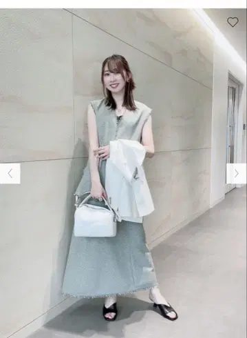 플라스테 썸머 트위드 머메이드 스커트