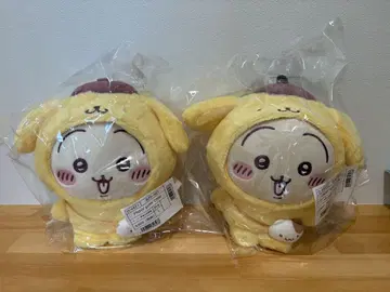 치이카와 x 산리오 캐릭터즈 토끼 x 폼폼푸딩 봉제 인형 2세트