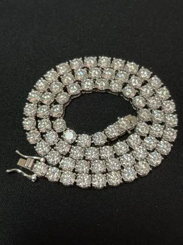 최고 품질 모이사나이트 테니스 목걸이 16인치 5mm