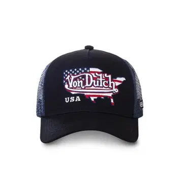 Von Dutch 미국 국기 트래커 캡