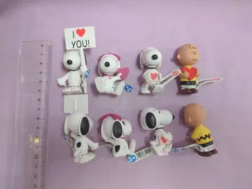 스누피 PVC 피규어 8종 슐라이히 하트 아메토이 PEANUT