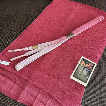 고대 진흙 염색 오비 장식 천과 손으로 짠 끈