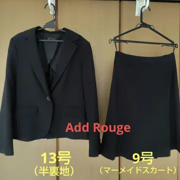 Add Rouge 애드 루즈 블랙 정장 세트 세탁 가능한 정장