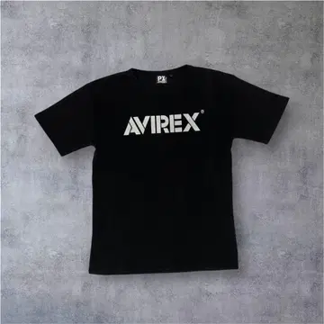 AVIREX 써멀 T셔츠 블랙 L 사이즈