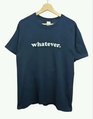 GILDAN 'whatever' 메시지 프린트 T셔츠