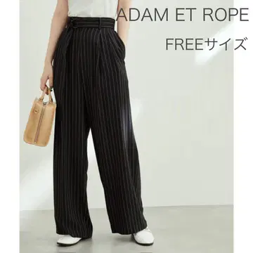 ADAM ET ROPE 이지 레이온 2턱 팬츠