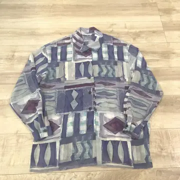 GIANNI LO GIUDICE 기하학 시어 셔츠 보라색