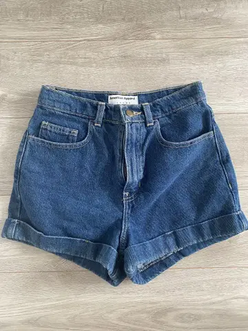 아메리칸 어패럴 데님 숏 팬츠 25 아메리칸 어패럴