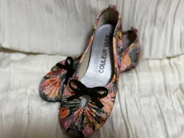 COULEUR VARIE 꽃무늬 발레 슈즈