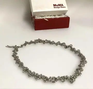 미사용 새상품 MoMA DNA tm 실버 공 목걸이 과학 아트