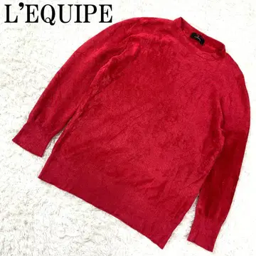 L'EQUIPE 레킵 하이넥 니트 레드 40 B8653