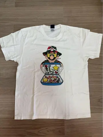 마리오 티셔츠 XL 화이트
