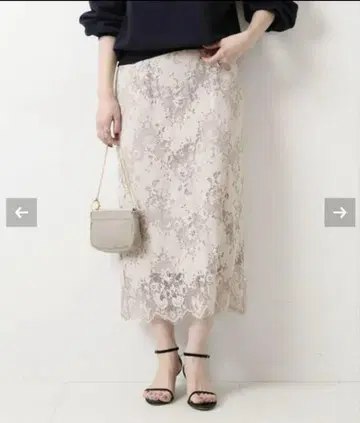 Spick and span 스픽 앤 스팬 러셀 레이스 스커트 38
