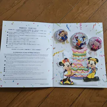 홍콩 디즈니랜드 연간 패스 홀더 한정판 생일 배지 10주년