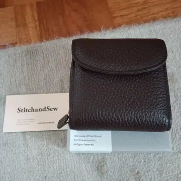 StitchandSew 버건디 접이식 지갑