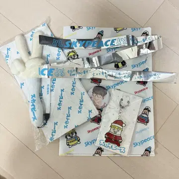 스카이 피스 응원봉 은테 클리어 파일 캔뱃지 키링