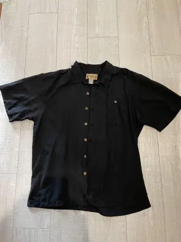 Platinum 블랙 반팔 셔츠 L/XL