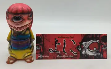 괄호 웃음 잡화점 요시코 형광 빨간색 머리/노랑 기모노/보라색 파랑 오비