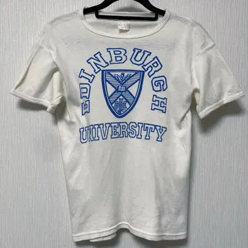 에든버러 대학 티셔츠 염색 칼리지 잉글랜드 영국 유로 70년대