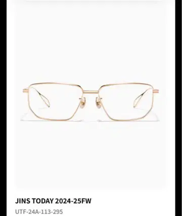 JINS TODAY 2024-25FW 골드 안경