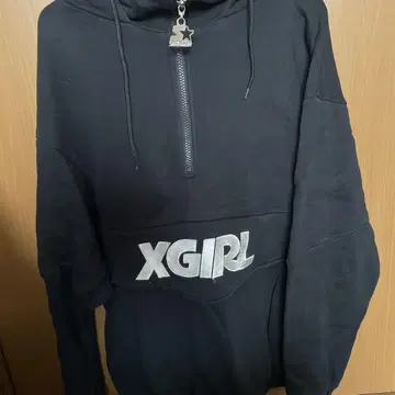 XGIRL 블랙 후드티