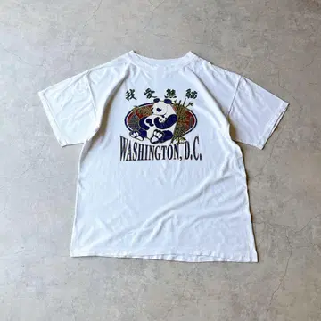 90s unknown 티셔츠 동물 팬더