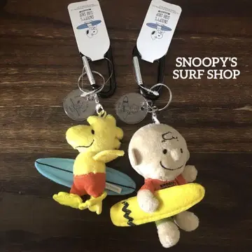 SNOOPY'S SURF SHOP 카라비너 마스코트 키링