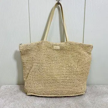 agnes b. VOYAGE 지퍼 토트백 바스켓 백 꽃무늬 안감