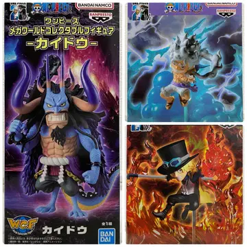 원피스 월드 콜렉터블 피규어 루피 사보 카이도 3개 세트