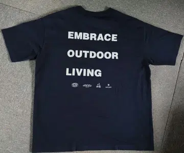 SNOWPEAK 티셔츠 L 블랙 EMBRACE 스노우피크 한정판